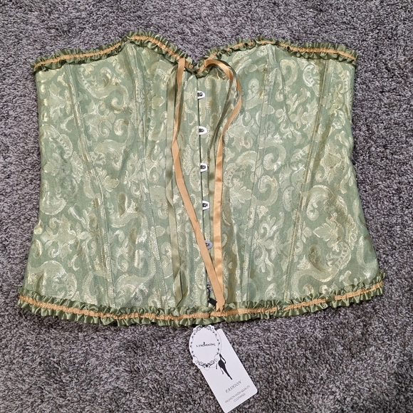 Overbust Corset Floral Design Size 4xl - Picture 2 of 9